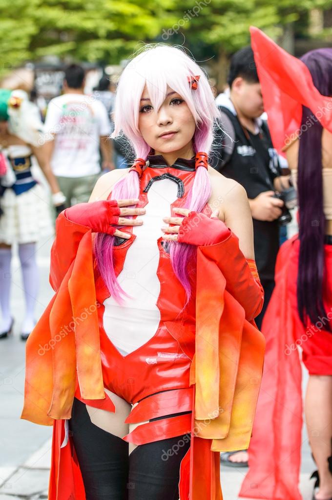 Cosplayer as characters Yuzuriha Inori from Guilty Crown in Japan Festa in  Bangkok 2013. – Stock Editorial Photo © tofudevil #31026813